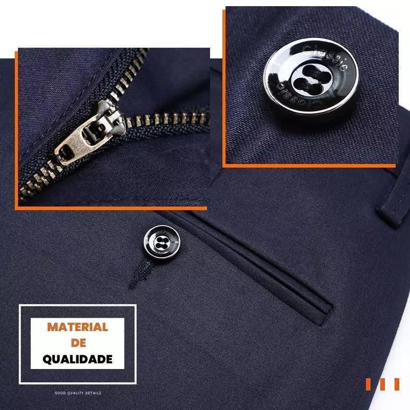 COMPRE 1 E LEVE 2 | Calça Social Clássica Alfaiataria Gentleman 2024 | Cinto Social Couro