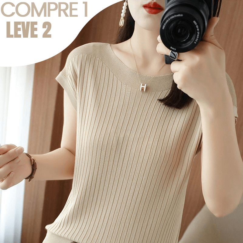 Blusinhas Liana em Malha Viscoelástica - Compre 1 Leve 2