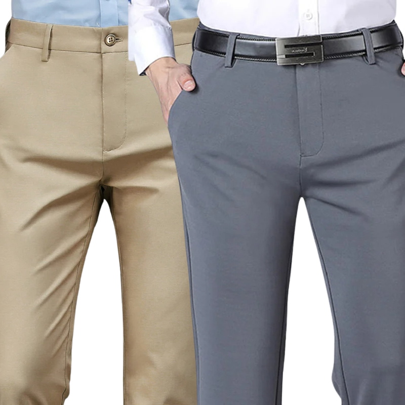 COMPRE 1 E LEVE 2 | Calça Social Clássica Alfaiataria Gentleman 2024 | Cinto Social Couro
