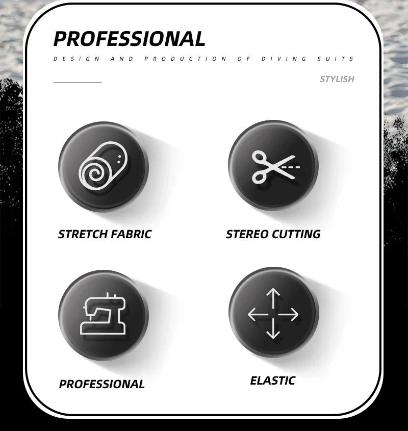 Roupa De Mergulho Masculino e Feminina Wetsuit 1.5MM/3MM