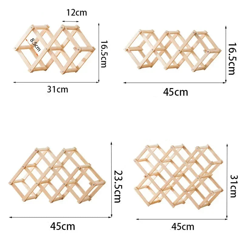 Adega Porta Vinho Portátil Madeira