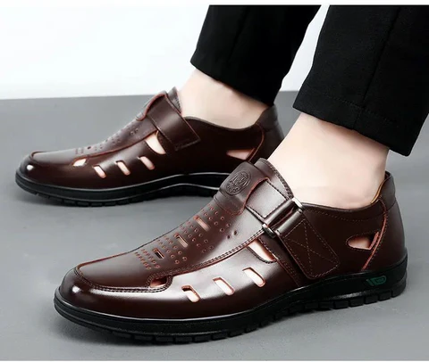 Sandália Masculina em Couro Nobre - Lewis Premium