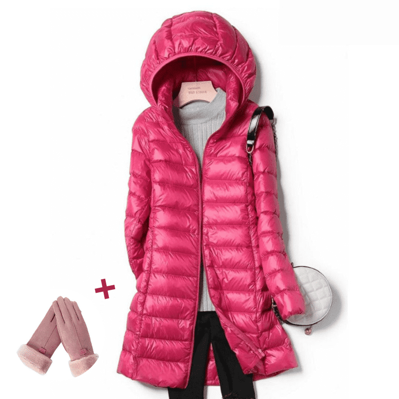 Jaqueta Longa Forrada Feminina - Pluma de Ganso