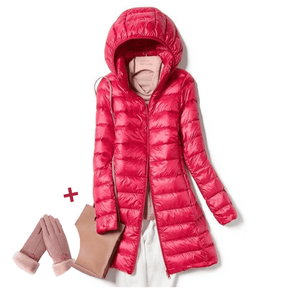 Jaqueta Longa Forrada Feminina - Pluma de Ganso