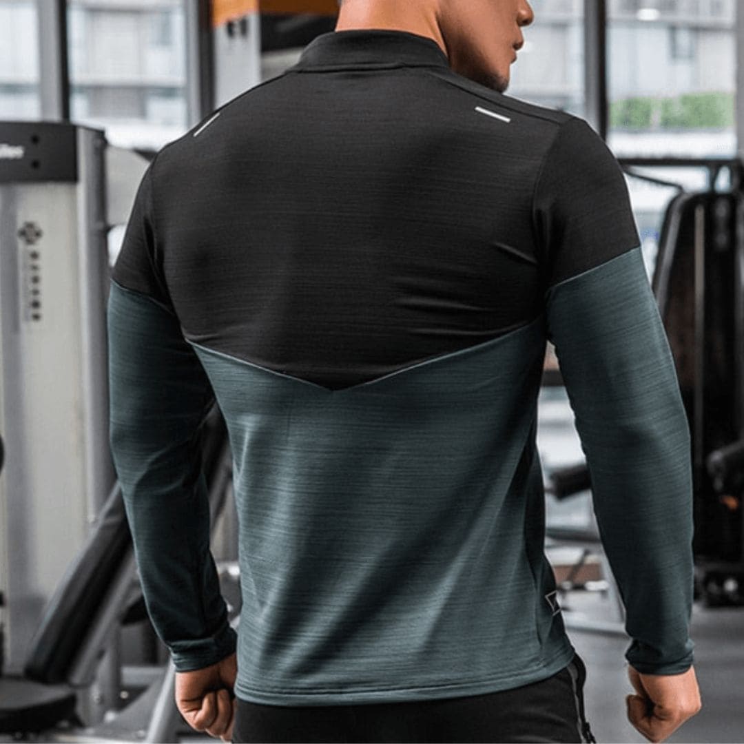 Camiseta Masculina Para Academia Manga Longa Dry Fit