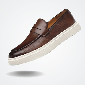 Mocassim Slip On Masculino de Couro Reine