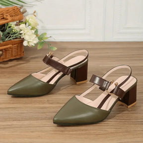 Sapato Scarpin Feminino Salto Bloco