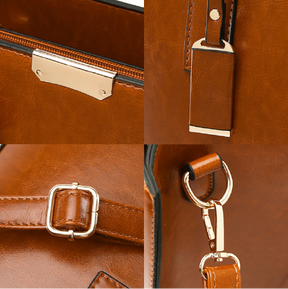 Conjunto Feminino em Couro Bolsa + 2 Carteira - Premium Bags