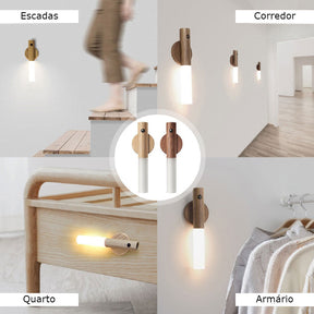 Luminária LED Magnética com Sensor de Movimento - Recarregável