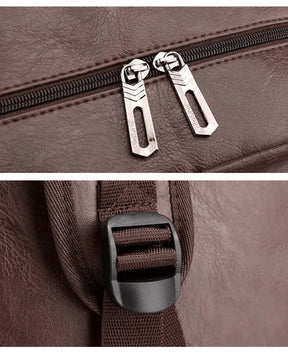 Mochila Masculina em Couro - Hermez Premium