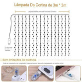 Pisca Pisca Cortina de Led Natalina