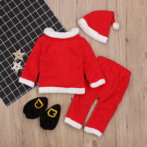 Roupa Papai Noel Bebê 03-24m