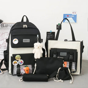 UniqBag - Kit Escolar Feminino 4 em 1