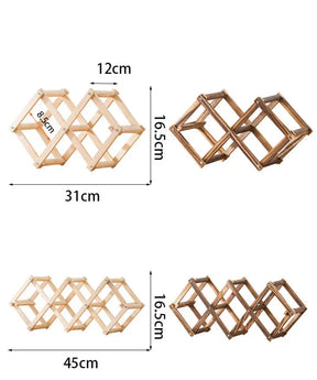 Adega Porta Vinho Portátil Madeira