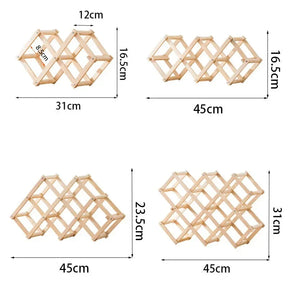 Adega Porta Vinho Portátil Madeira