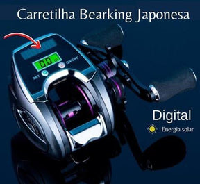 Carretilha Elétrica BEARKING - Drag de 10KG - Display Digital