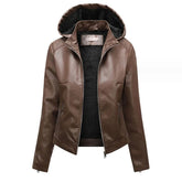 Jaqueta De Couro Forrada Feminina