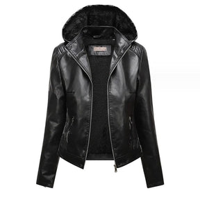 Jaqueta De Couro Forrada Feminina