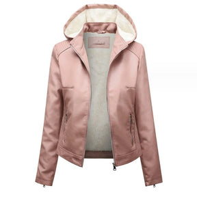 Jaqueta De Couro Forrada Feminina