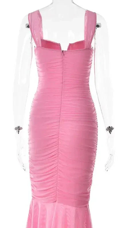 Vestido Midi Drapeado